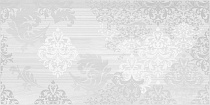 Декор 29,7х59,8 Grey Shades 12100 (GS2L051) узор белый