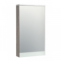 Шкаф зеркальный Эмма 46 дуб наварра/белый глянец 1A221802EAD80