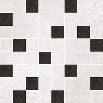 Мозаика кер. 25х25 чёрно-белая GTMBW25002