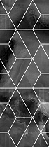 25х75 Асуан 5Д чёрный геометрия