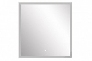Марика 85 зеркало с подсветкой, цвет белый, квадратное