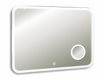 Зеркало LED Cosmo 80х55 светодиодная подсветка, сенсорный выкл., увеличительное зеркало AQC8055RU129