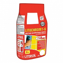 LITOCHROM 1-6 (цементная затирочная смесь) C.140 светло--коричневый, мешок 2 кг