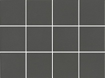 30х40 1331 Агуста керамогранит серый тёмный натуральный (полотно из 12 частей 9,8х9,8)