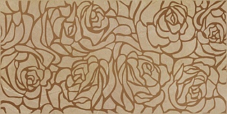 Декор 20х40 Serenity Rosas коричневый 08-03-15-1349