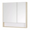 Зеркальный шкаф Сканди 90 Белый/Дуб Верона 1A252302SDB20