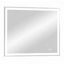 Зеркало Clamm LED 800х700 (холодная подсветка, диммируемый сенсор, антизапотевание, часы)