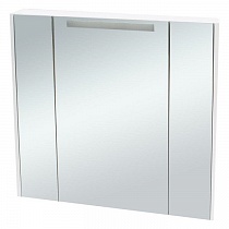 Зеркало-шкаф Мерида 80 белый, с подсветкой 1A193602MF010