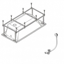 Монтажный комплект FLOREANA 150 (каркас, крепления к стене, крепления панели, обвязка)