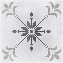 29,8х29,8 Motley 14492 (MO4A095)  серый, пэчворк, цветы
