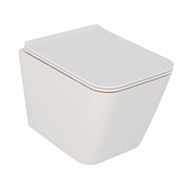 Унитаз NEW Cube 4 подвесной безободковый, сиденье Slim с микролифтом ##
