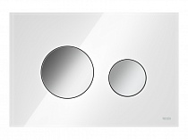 TECEloop Панель смыва, стекло белое, клавиши хром глянцевый 9240660