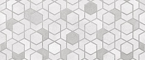 Декор 25х60 Nuar geometry 10300000204 серый