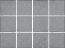 30х40 Амальфи 1271H керамогранит серый матовый (полотно из 12 частей 9,8х9,8)
