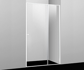 Дверь для душа Rhin 44S05 120х200 раздвижная, стекло прозрачное, профиль белый