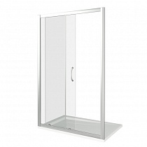 Дверь для душа LATTE WTW-140-C-WE 140х185 стекло прозрачное 5 мм, профиль белый
