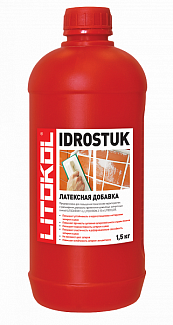 IDROSTUK– м (латексная добавка для цементной затирки) 1,5 кг