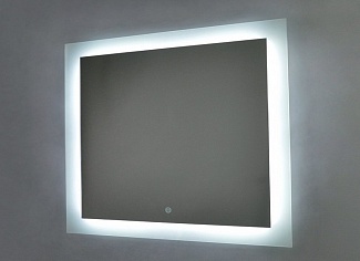 Зеркало LED Basic 80х60 светодиодная подсветка, сенсорный выключатель AQB6080RU46