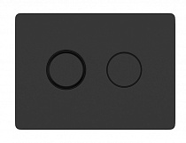 Кнопка ACCENTO CIRCLE для инсталляции, пневматическая, пластик, чёрный матовый
