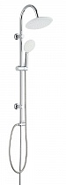 Душевая система без смесителя для ванны/душа MELODIA Round: верх.душ d235мм, ручн.душ d120мм, хром