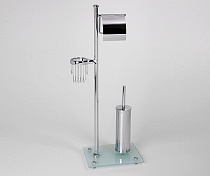 K-1264 Комбинированная напольная стойка, хром, матовое стекло